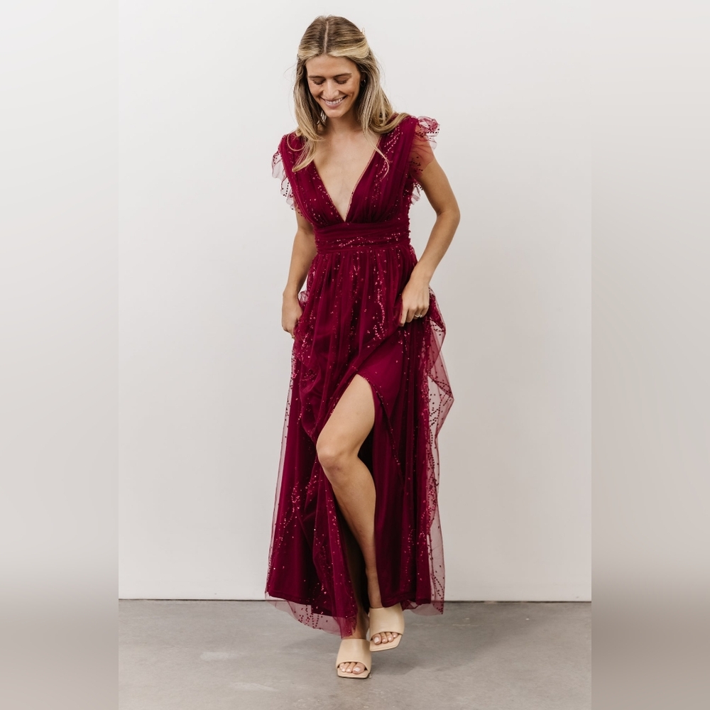 Baltic Born Deep Red Maxi Dress